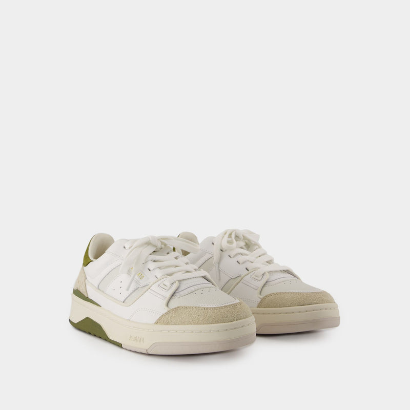 Clay Sneakers - Axel Arigato - Leather - White/Green