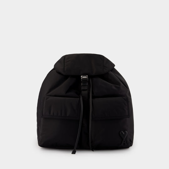 Marcel Backpack - AMI Paris - Nylon - Black