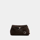 T-Lock Clutch - TOTEME - Leather - Brown