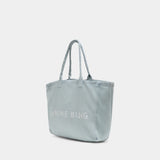 Leo Denim Tote Shopper Bag - ANINE BING - Cotton - Blue