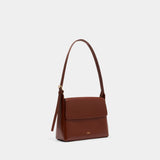 Virginie Flap Shoulder Bag - A.P.C. - Leather - Brown