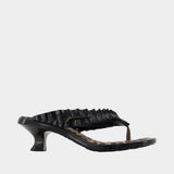 Melissa Thong Kitten Sandals - Ganni - Synthetic - Black