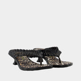 Melissa Thong Kitten Sandals - Ganni - Synthetic - Black