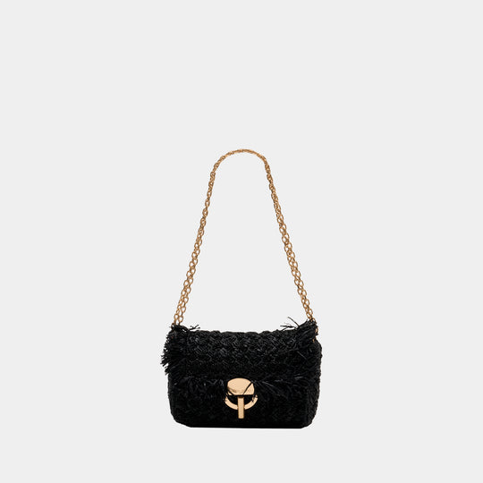 Moon Moyen Crossbody - Vanessa Bruno - Raffia - Multicolor