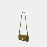 Mimi clutch bag - AMI Paris - Leather - Khaki
