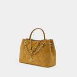 Fleming Small Carryall Crossbody - Tory Burch - Leather - Brown