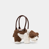 Bulldog Purse - Charles Jeffrey Loverboy - Cotton - White