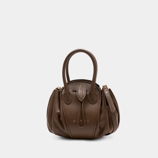 Tulipea Small Shoulder Bag - Marni - Leather - Brown