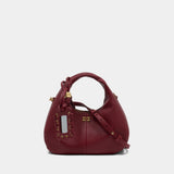 Hobo Mini Grained - Ganni - Synthetic - Red