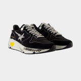 Running Sneakers in Black Nylon
