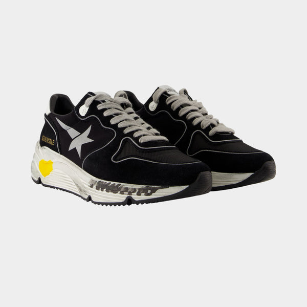 Running Sneakers in Black Nylon