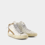 Slide Sneakers - Golden Goose Deluxe Brand - Leather - White