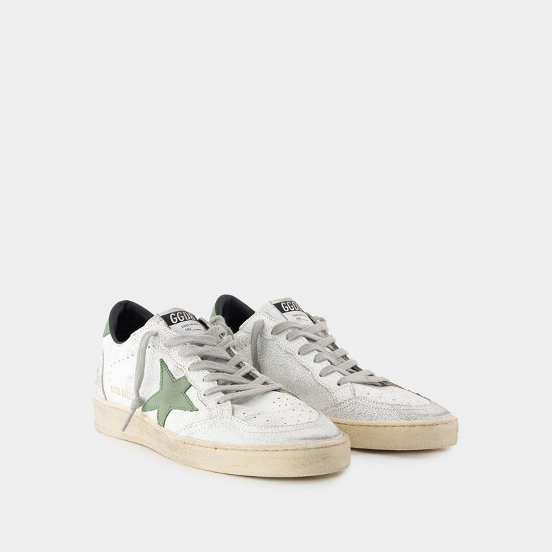 Ball Star Sneakers - Golden Goose Deluxe Brand - Leather - White