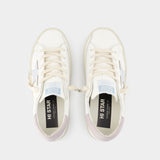 Hi Star Sneakers - Golden Goose Deluxe Brand - Leather - White