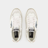 Mid Star Sneakers - Golden Goose Deluxe Brand - Leather - White