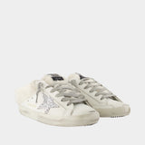 Super Star Sabot Sandals - Golden Goose Deluxe Brand - Leather - White