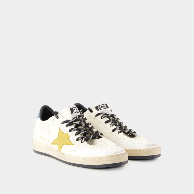 Ball Star Sneakers - Golden Goose Deluxe Brand - Leather - White