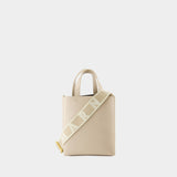 Museo Mini Shopping Bag - Marni - Leather - Beige