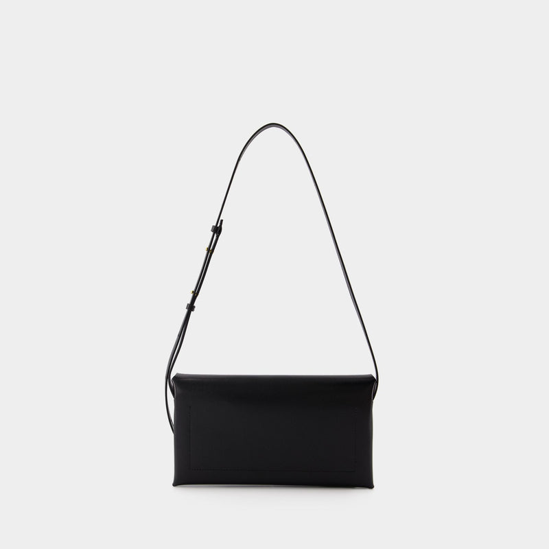 Folded Small Crossbody - Jil Sander - Leather - Black