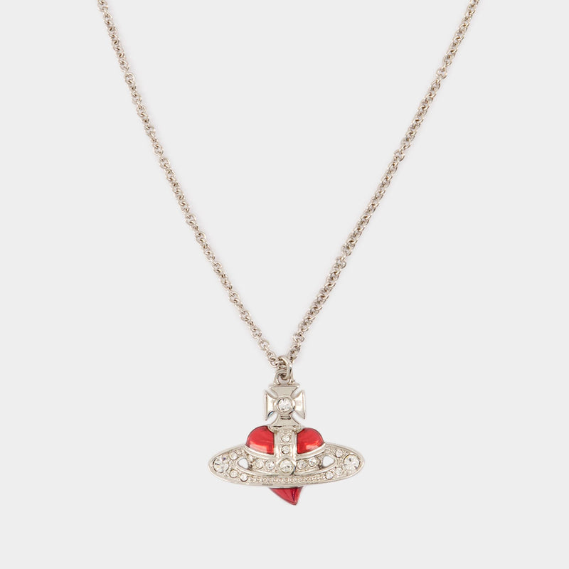 New Diamante Heart Pendant - Vivienne Westwood - Metal - Grey