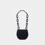 Jodie Saddle Shoulder Bag - Vivienne Westwood - Cotton - Black