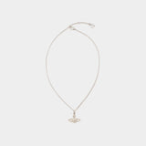 Mini Bas Relief Pendant Necklace - Vivienne Westwood - Metal - Grey