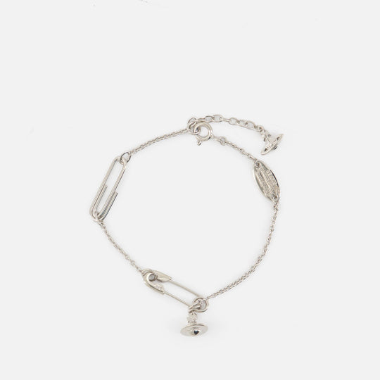Safety Pin Bracelet - Vivienne Westwood - Silver - Grey