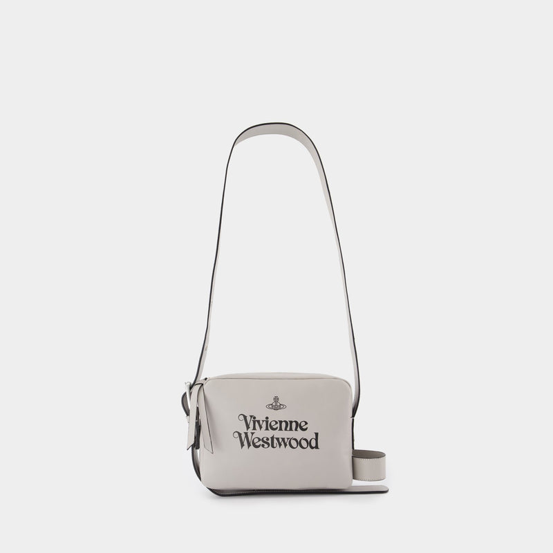 Carrie Camera Crossbody - Vivienne Westwood - Leather - Grey