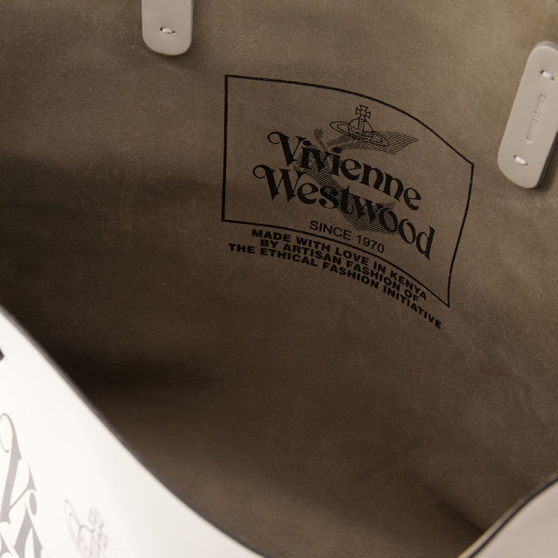 Studio Shopper Bag - Vivienne Westwood - Leather - Grey