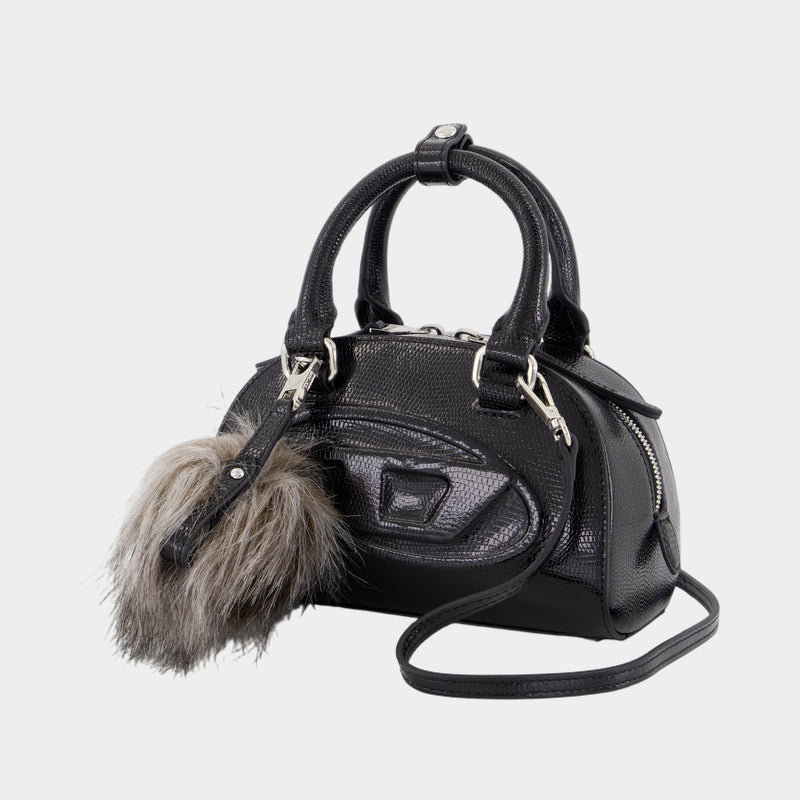 1DR Dome Purse - DIESEL - Leather - Black