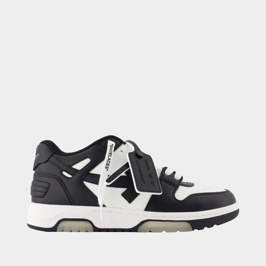 Out Of Office Sneakers - OFF WHITE - Leather - Black