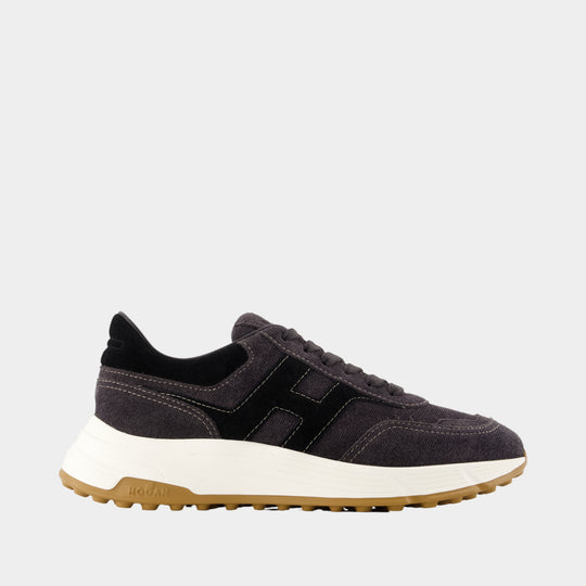 Hyperlight Allacciato H Sneakers - Hogan - Leather - Black
