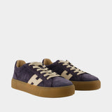 H705 Allacciato H Sneakers - Hogan - Leather - Blue