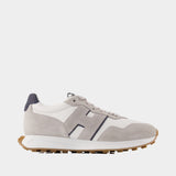 H601 Allacciato H Patch Sneakers - Hogan - Leather - Grey