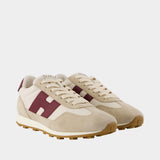 H727 Allacciato H Sneakers - Hogan - Leather - Beige
