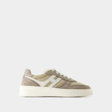 H630 Sneakers - Hogan - Leather - Khaki