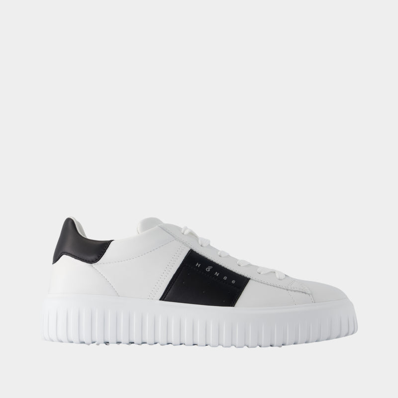 H-Stripes Allacciato Banda Sneakers - Hogan - Leather - Multicolor
