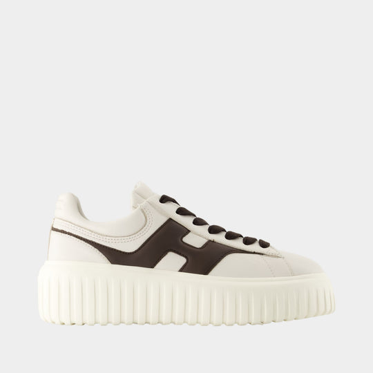 H Stripes Sneakers - Hogan - Leather - White