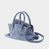 la Passeggiata Mini Top Handle Bag - The Attico - Cotton - Blue