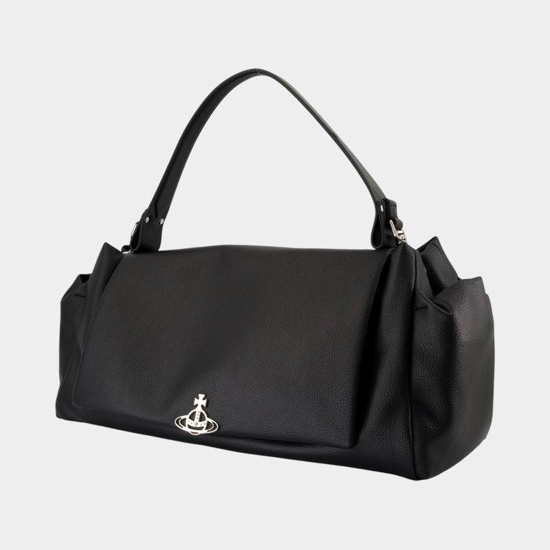 Hazel Xl Shopper Bag - Vivienne Westwood - Leather - Black