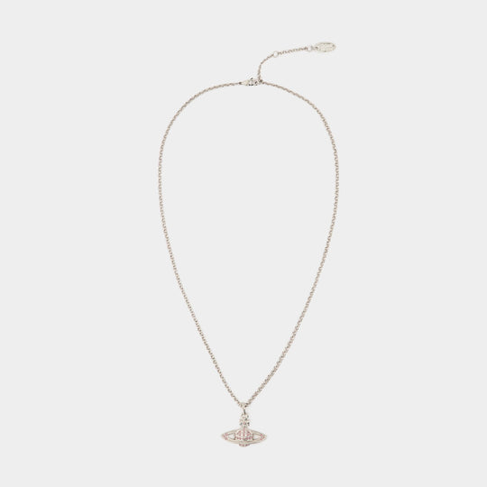 Mini Low Relief Necklace - Vivienne Westwood - Brass - Silver plated