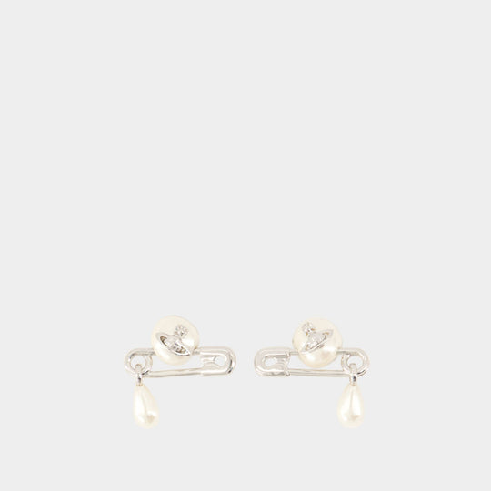 Boucles D'oreilles Claude Small - Vivienne Westwood - Brass - Silver plated
