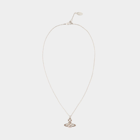 Necklace Assita Bas Relief - Vivienne Westwood - Brass - Silver plated