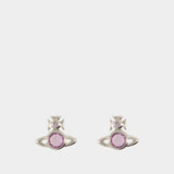 Heather Stud Earrings - Vivienne Westwood - Silver - Silver