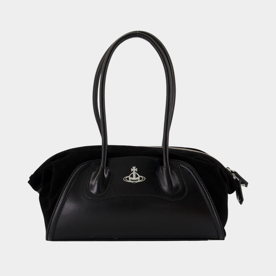 Shirley Small Shoulder Bag - Vivienne Westwood - Leather - Black