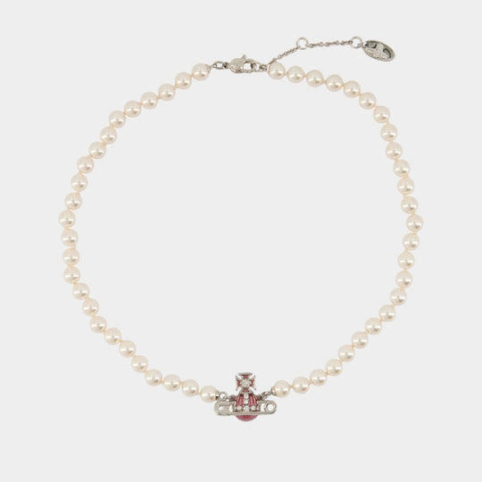 Kitty Pearl Necklace - Vivienne Westwood - Metal - Silver