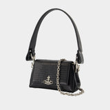 Hazel Small Shoulder Bag - Vivienne Westwood - Leather - Black