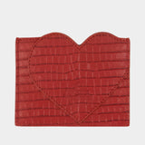 Heart Card Case - Vivienne Westwood - Leather - Black