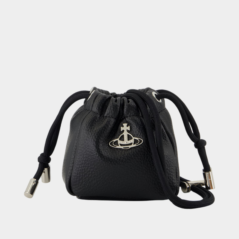 Nano Hilary Pouch - Vivienne Westwood - Leather - Black