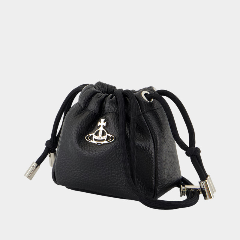 Nano Hilary Pouch - Vivienne Westwood - Leather - Black